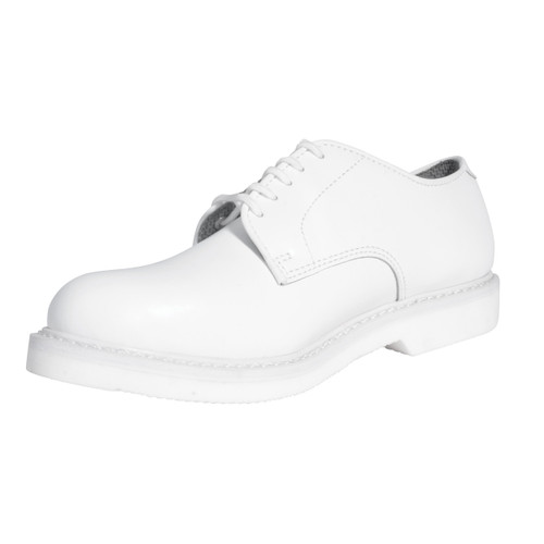 Rothco Military Uniform Oxford Leather Shoes - White / 5 / Regular