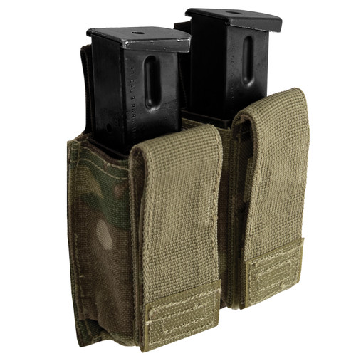 Rothco MOLLE Double Pistol Mag Pouch With Insert - MultiCam