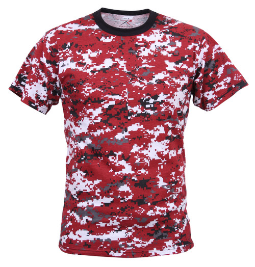 Rothco Digital Camo T-Shirt - Red Digital Camo