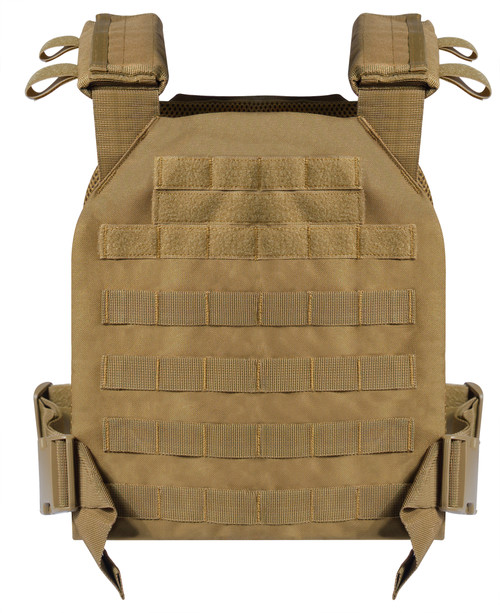 Rothco Low Profile Plate Carrier Vest - Coyote Brown