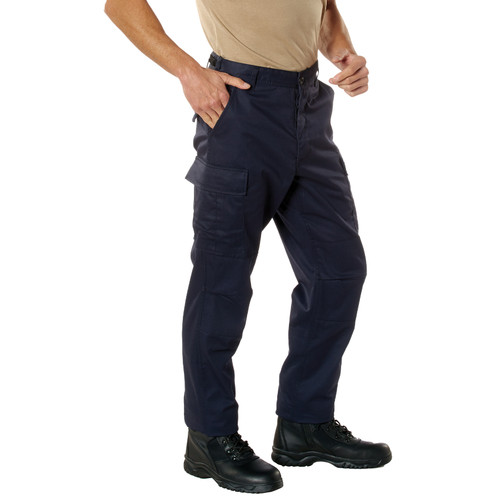 Rothco Relaxed Fit Zipper Fly BDU Pants - Midnight Navy Blue