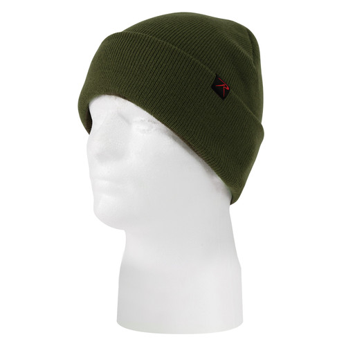 Rothco Deluxe Fine Knit Watch Cap - Ranger Green
