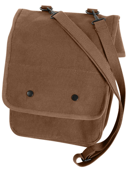Rothco Canvas Map Case Shoulder Bag - Earth Brown