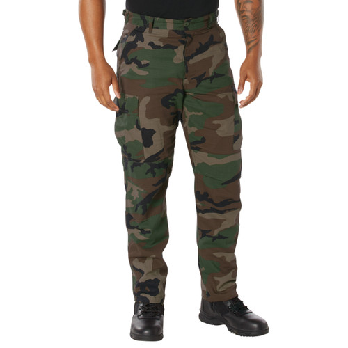 Rothco Rip-Stop BDU Pants - Woodland Camo