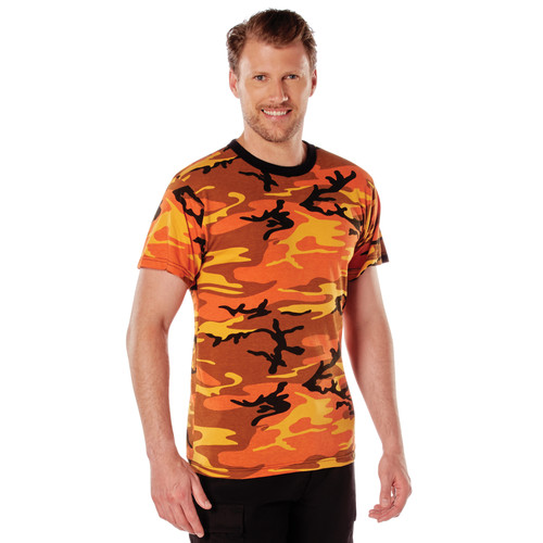 Rothco Camo T-Shirt - Savage Orange Camo