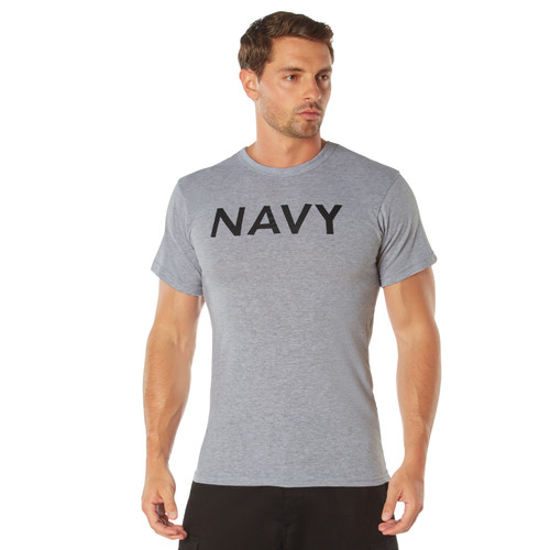 Rothco Grey Physical Training T-Shirt - Navy