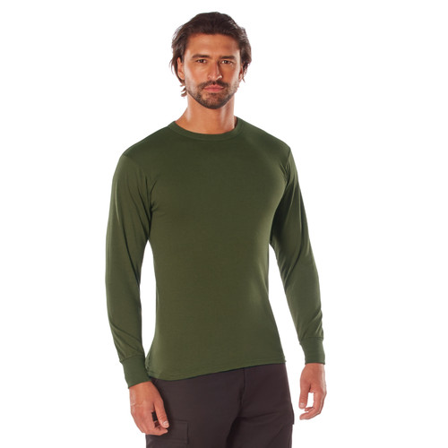 Rothco Long Sleeve Solid T-Shirt - Olive Drab