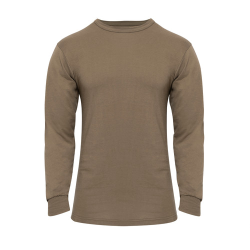 Rothco Long Sleeve Solid T-Shirt - Brown