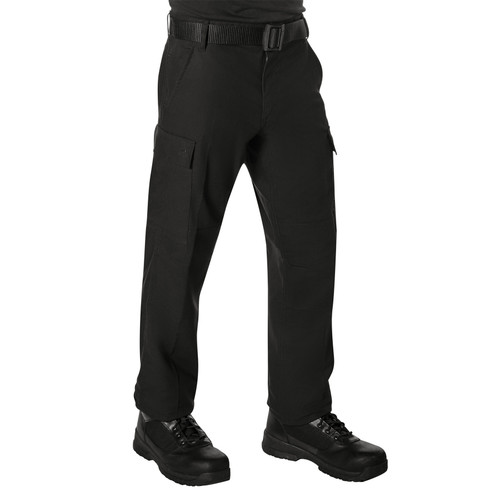 Rothco Active Flex Fleece Lined Canvas Work Pants - Black