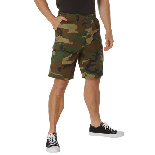 Rothco Camo BDU Shorts - Woodland Camo