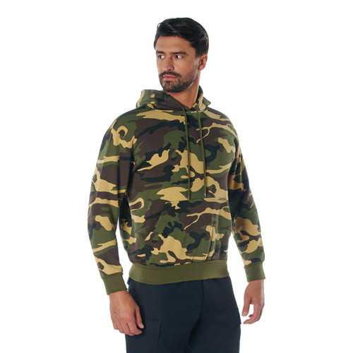 Rothco Camo Pullover Hooded Sweatshirt - Woodland Camo
