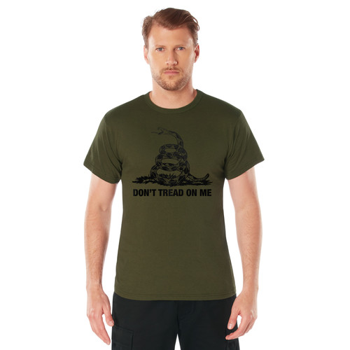 Rothco Don't Tread On Me T-Shirt - Olive Drab