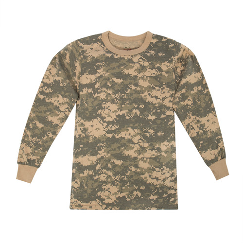Rothco Kids Long Sleeve Camo T-Shirt - ACU Digital Camo