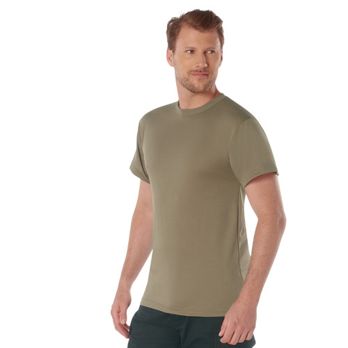 Rothco Quick Dry Moisture Wicking T-Shirt - AR 670-1 Coyote Brown
