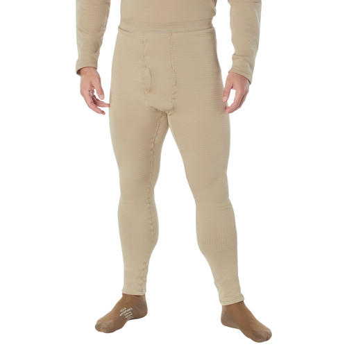 Rothco ECWCS Gen III Mid-Weight Underwear Bottoms (Level II) - Desert Sand