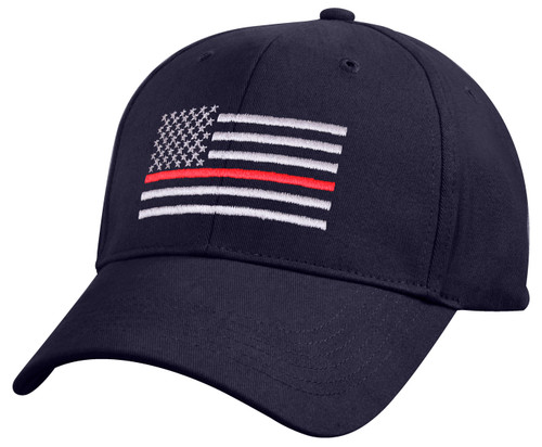 Rothco Thin Red Line Flag Low Profile Cap - Navy Blue