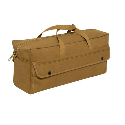 Rothco Canvas Jumbo Tool Bag With Brass Zipper - Coyote Brown