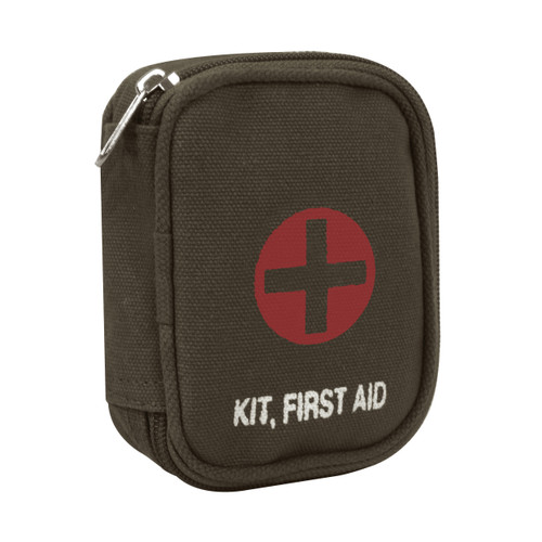 Rothco Military Zipper First Aid Kit Pouch - Olive Drab