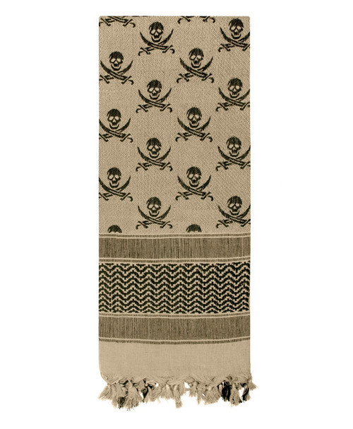 Rothco Skulls Shemagh Tactical Desert Keffiyeh Scarf