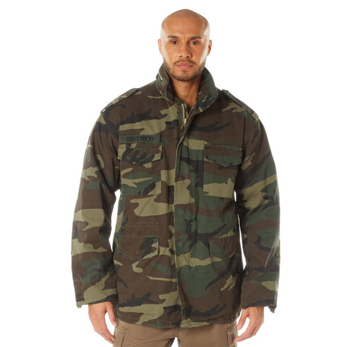 Rothco Vintage M-65 Field Jacket - Woodland Camo