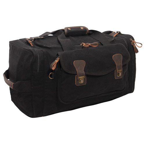 Rothco Canvas Extended Stay Travel Duffle Bag - Black
