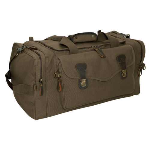 Rothco Canvas Long Weekend Bag - Olive Drab