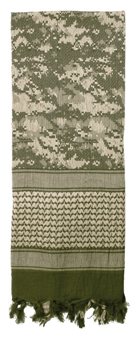 Rothco Digital Camo Shemagh Tactical Desert Keffiyeh Scarf - ACU Digital Camo