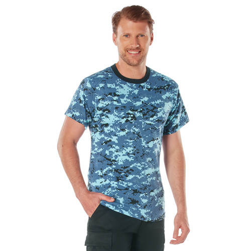 Rothco Digital Camo T-Shirt - Sky Blue Digital Camo
