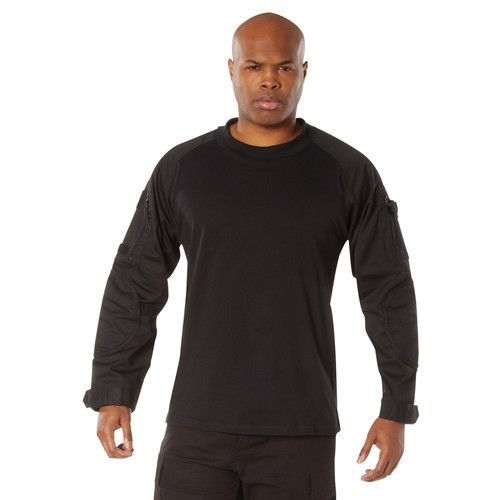 Rothco NYCO FR Fire Retardant Combat Shirt - Black