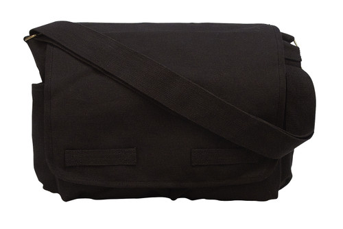 Rothco Classic Canvas Messenger Bag - Black