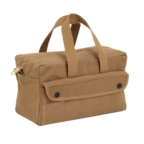 Rothco Mechanics Tool Bag With Brass Zipper - Coyote Brown