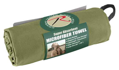Rothco Microfiber Towel - Olive Drab