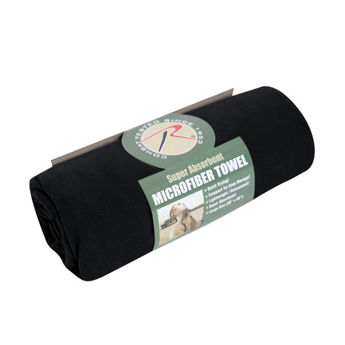 Rothco Microfiber Towel - Black