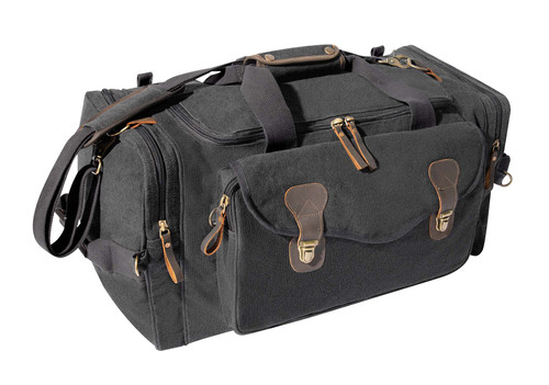 Rothco Canvas Long Weekend Bag - Charcoal Grey