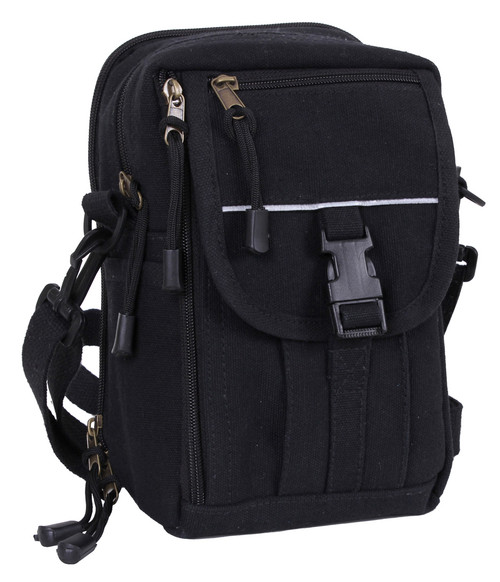 Rothco Heavyweight Classic Canvas Passport Travel Pouch - Black