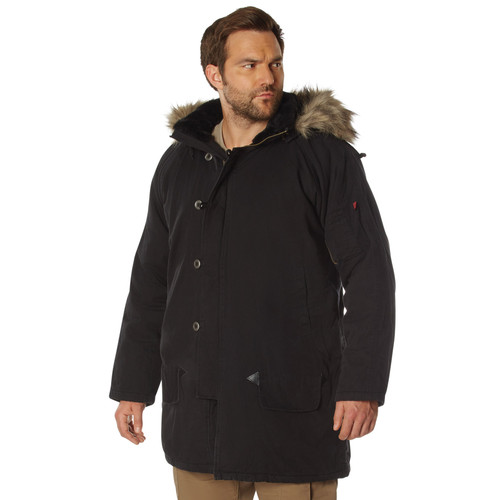 Rothco Vintage N-3B Parka - Black