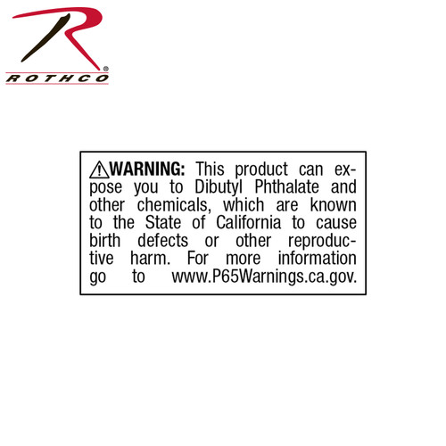 California Prop 65 Chemical Warning Labels - Di-n-butyl phthalate (DBP)