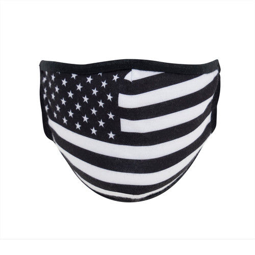Rothco US Flag Reusable 3 Layer Facemask - White