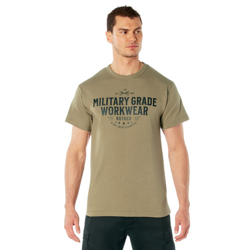 Rothco Military Grade Workwear Graphic T-Shirt - Coyote Brown