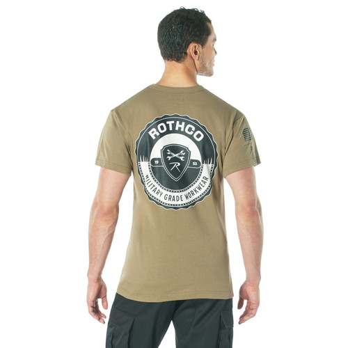 Military Grade Workwear Bottle Cap T-Shirt - Coyote Brown