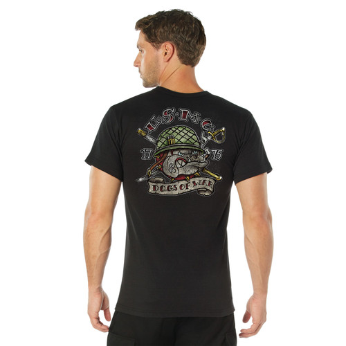 Rothco USMC Dogs of War T-Shirt - Black
