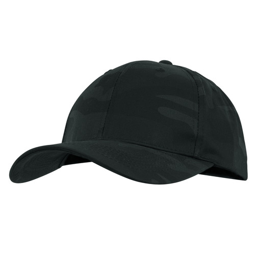 Rothco Supreme Camo Low Profile Cap - Midnight Black Camo