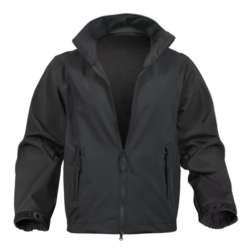 Rothco Black Soft Shell Uniform Jacket