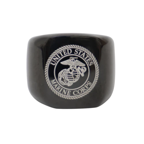 Rothco Stainless Steel USMC Eagle, Globe and Anchor Ring - Black