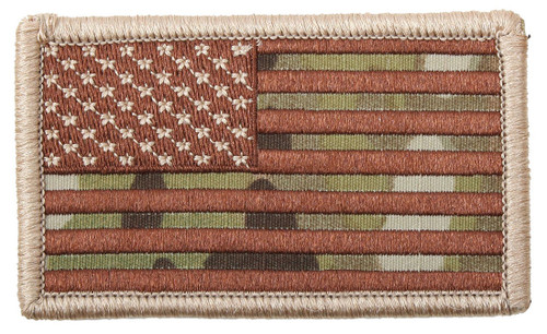 Rothco American Flag Patch - Hook Back - MultiCam / Normal