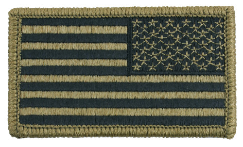 Rothco OCP American Flag Patch With Hook Back - Reverse