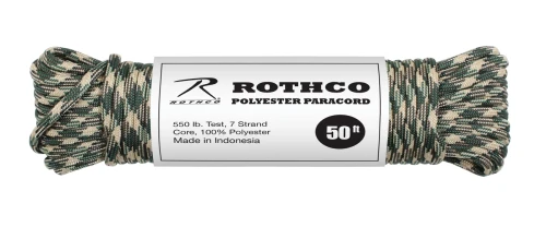 Rothco 550lb Type III Polyester Paracord