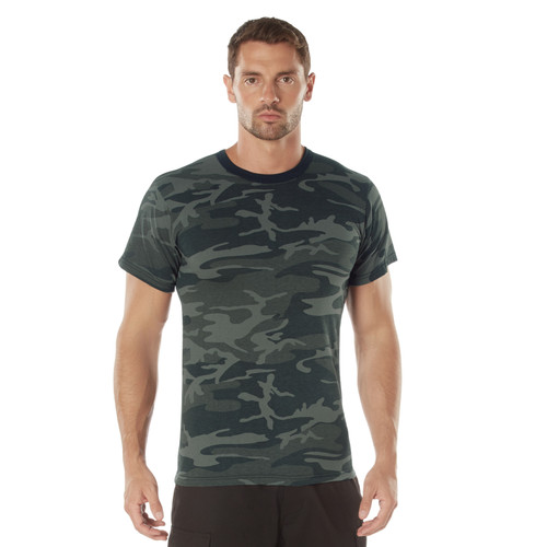 Rothco Camo T-Shirt - Black Camo