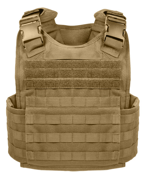 Rothco MOLLE Plate Carrier Vest - Coyote Brown
