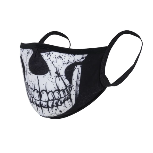 Rothco Half Skull Reusable 3-Layer Polyester Face Mask 